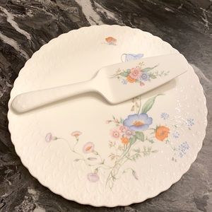 Mikasa Bone China Cake Plate And Server